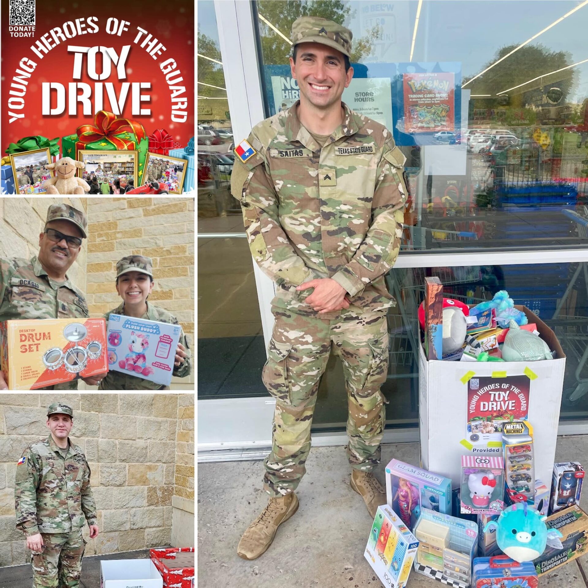 Season of Giving Texas State Guard Soldiers Kick Off Toy Drive for