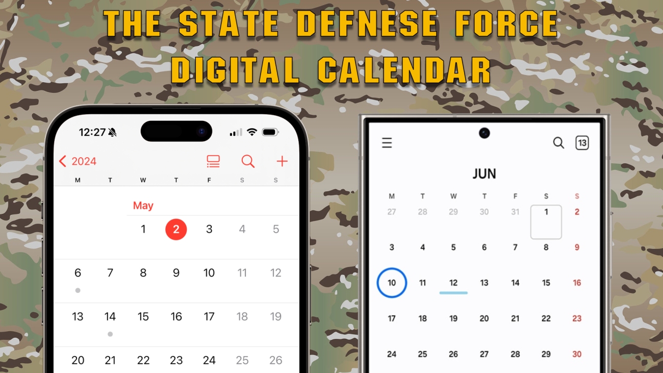 State Defense Force Digital Calendar