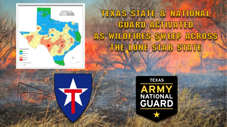 Texas State Guard National Guard WIldland Fire 2026