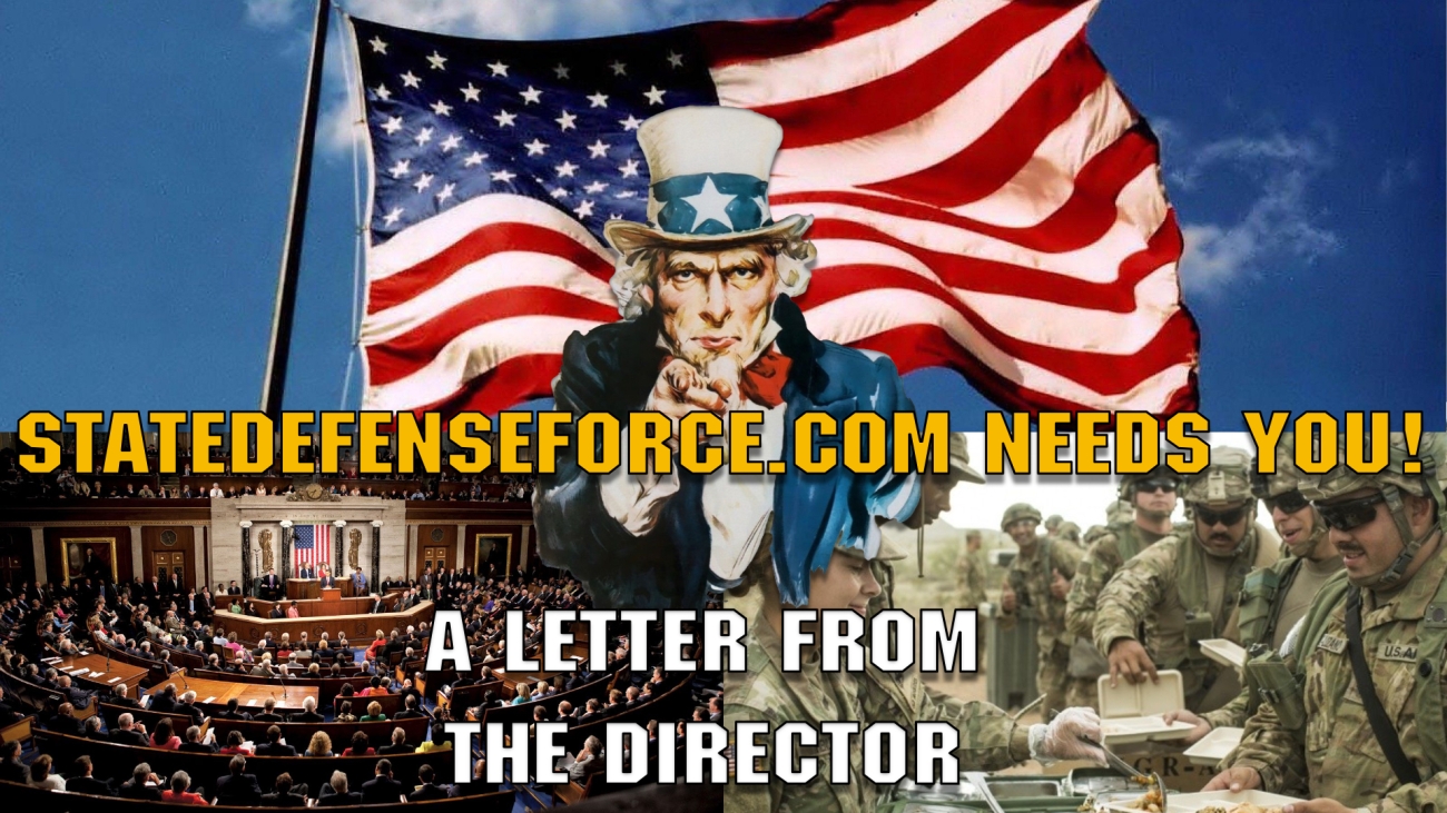 StateDefenseForce Needs You Letter From Director