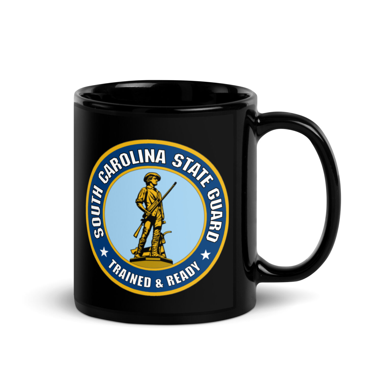 South Carolina State Guard Minuteman Black Glossy Mug State Defense